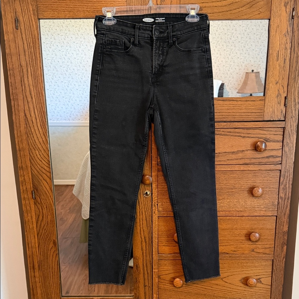 Old Navy Power Straight High Rise Size 4 Jeans
